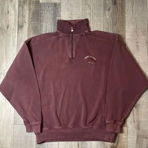 Vintage Tommy Bahama quarter zip Burgundy y2k